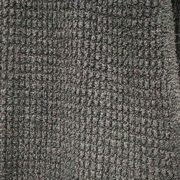 EUC Barefoot Dreams Black Long Waffle Knit Cardigan - Picture 3 of 6